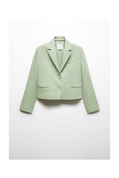 MANGO Woman Blazer decupat cu nasturi