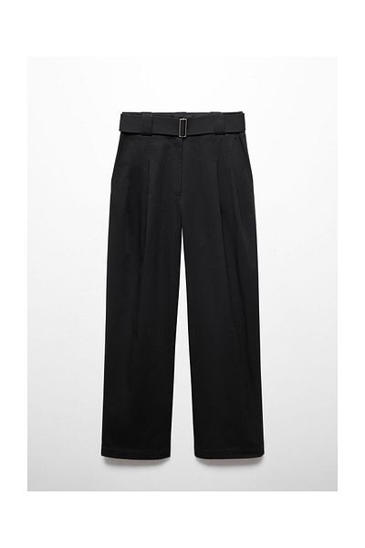 MANGO Woman Pantaloni cu bucle pentru curea