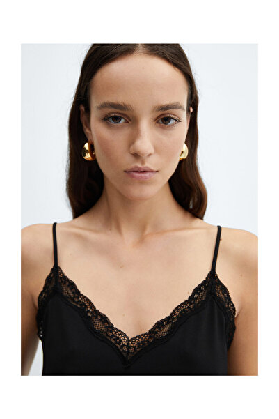 MANGO Woman Krajkový top