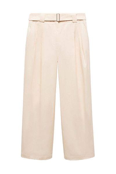 MANGO Woman Trousers with belt loops