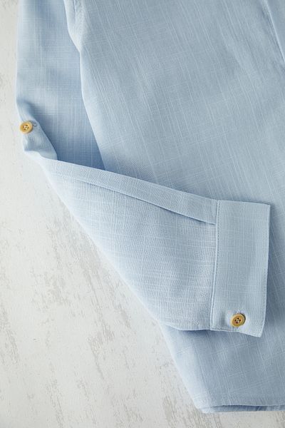 TRENDYOLKIDS Baby Blue απλό υφαντό κάτω-κοστούμι TKDSS25AU00044