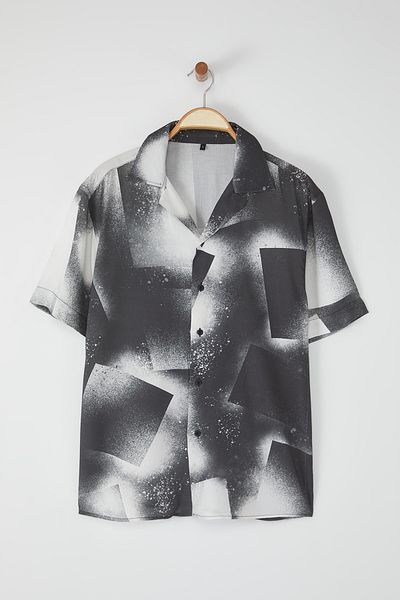 Trendyol Collection Стандартна черна риза - Tmnss25Go00048