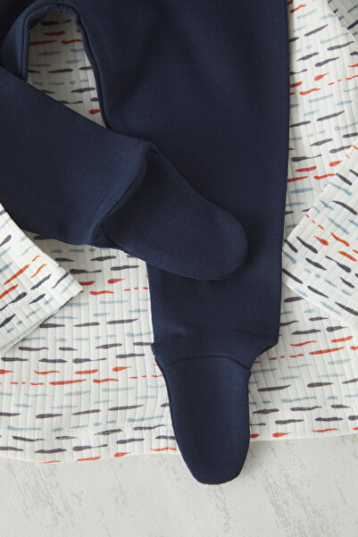 TRENDYOLKIDS Unisex-Set aus 100 % Regen bedruckt TKDSS25AU00102