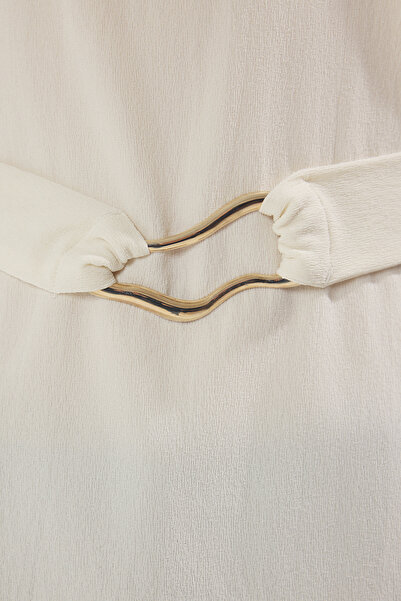 Trendyol Collection Open Stone Belt Regular/Normal Fit Knitted Blouse Twoss25Bz00088