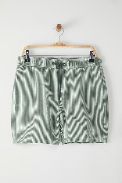 Trendyol Collection Smaragdgrüne, normale Standard-Badeshorts TMNSS23DS00004