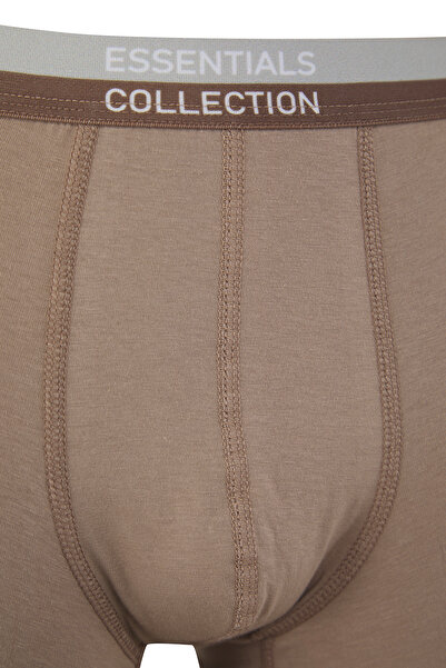 Trendyol Collection Pack of 5 Cotton Boxers Blooming Open to Assort Basic Slogan Tmnss25Bx00002