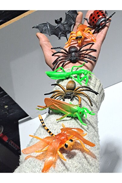 FEN TOYS Oyuncak Hayvanlar Böcekler Kabuklular Şaka Hayvanlari 8 Adet 15x21cm