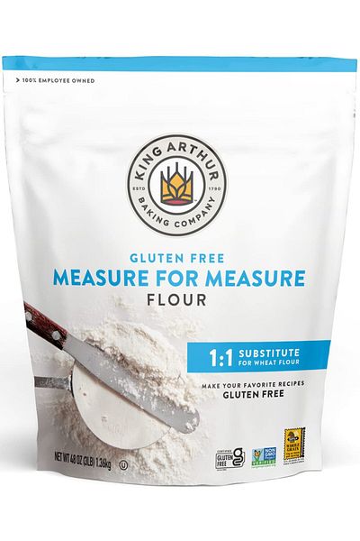King Arthur Tools Measure for Measure Gluten-Free Flour: 1:1 Wheat Substitute, Non-GMO, Kosher, 3 lbs