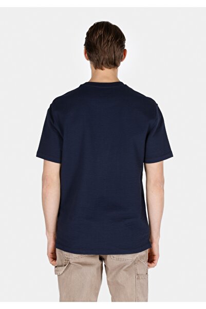 Colin's Ανδρικό κοντομάνικο μπλουζάκι Comfort Fit με στρογγυλή λαιμόκοψη Jacquard