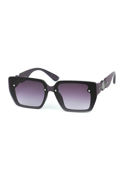 Di Caprio Women's Purple Uv400 Protection Rectangular Model Sunglasses