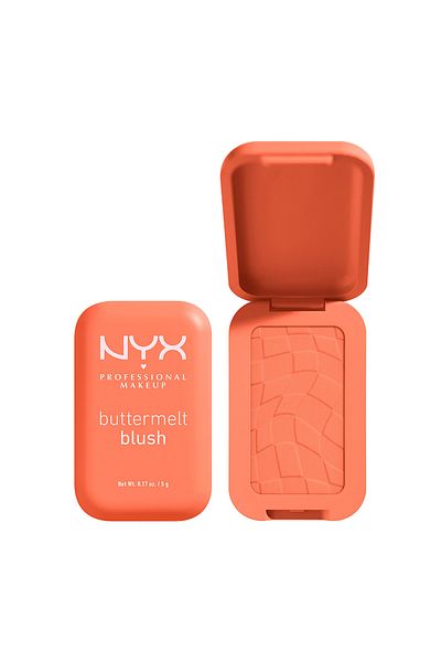 NYX Professional Makeup Buttermelt Blush, Powder Blush, 12 H Wear, Sooner The Butta