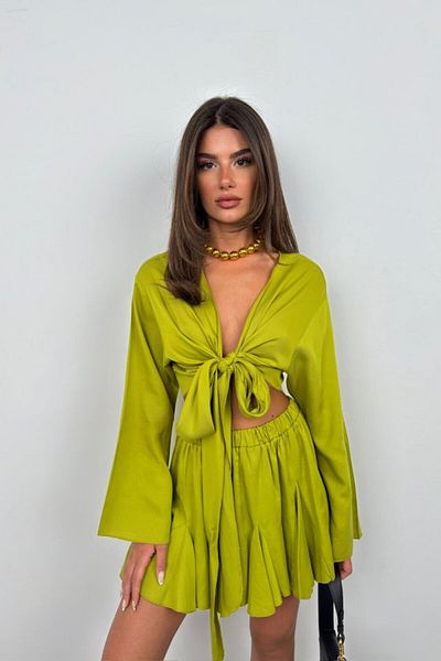 modaserdem    Elastic Waist Kilos Skirt