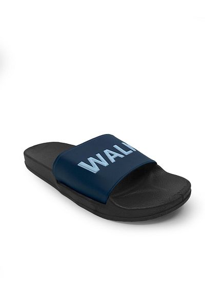İncim Walk Bold Navy Blue White Pool Beach Daily Men's Slippers