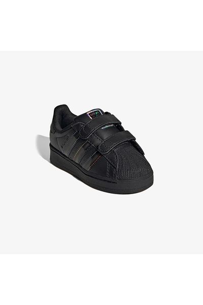 adidas Детски черни маратонки Superstar Led Lights Cf