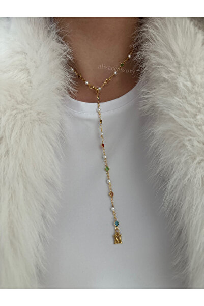 Alis Accessory Taşlı y kolye