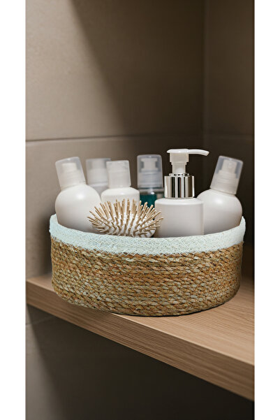 Bliss Natural Wicker Basket - Flower Pot, Bathroom Organizer, Decorative Home Organizer Set of 7