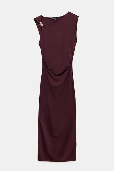No Matter What Metal Appliqued Body Fitted Dress
