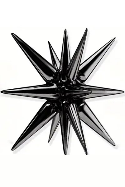 BeySüS Siyah Starburst Kutup Yıldızı Folyo Balon