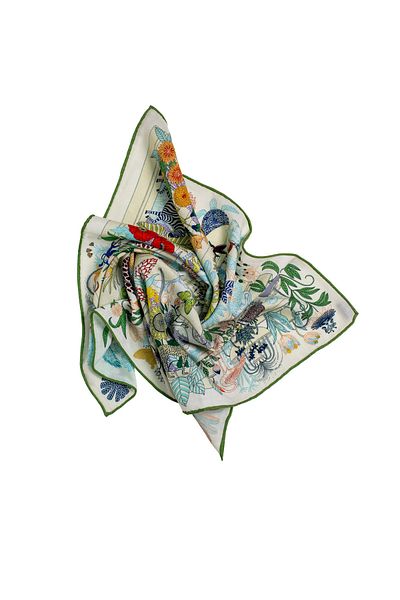 CASHMERE AND SİLK MAWLANA Eșarfă 100% CASHMERE SQUARE PRINTED (70X70)