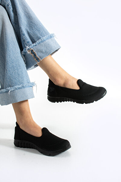 TexFoot Günlük Esnek Rahat Hava Alabilen Air Mesh Örme Hafif Taban Ortopedik Spor Babet