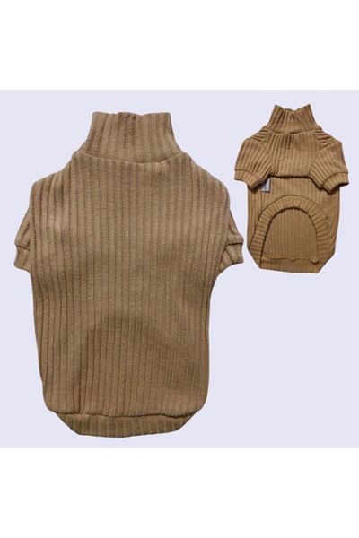 GedyCo Beige Basic Small Breed Dog Sweatshirt