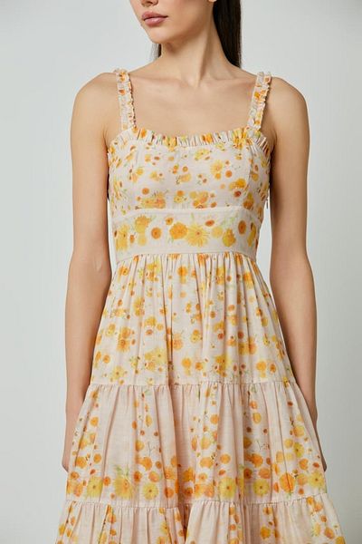 femi9 tiered detailed dress