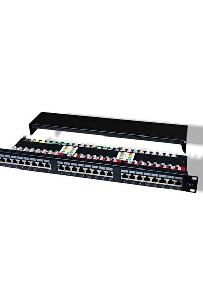 3NET 19 Inch 24 port CAT-6 FTP Patch Panel Zırhlı