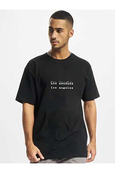 WEARTEX Los Angeles Printed Crew Neck Oversize Basic T-Shirt