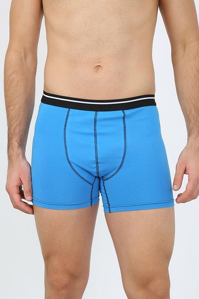 modaserdem Blue Cotton Lycra Mdsrdm Men's Boxers