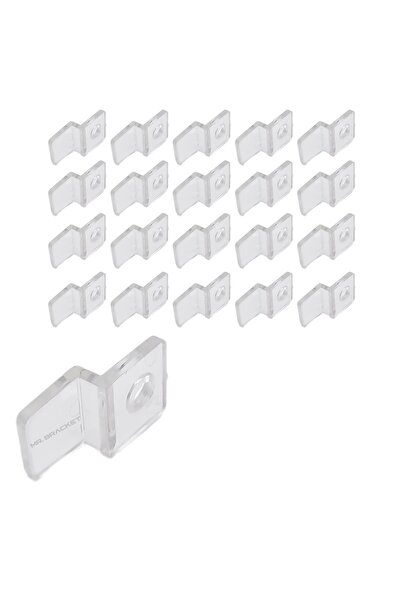 Yapıkan 20 ad. Şeffaf Plastik Ayna Tırnağı - Cam Tutucu Tırnak - Duvara Ayna ...