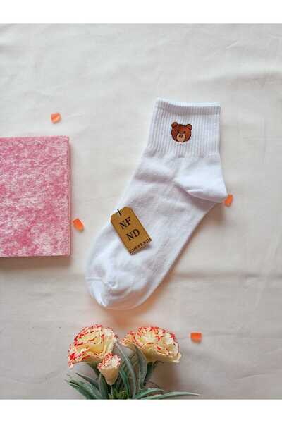 ENEFENDİ 2 PAIRS OF SEAMLESS COTTON SOCKS SOCK SOCK SOCK SOCK WHITE CREAM GIFT 36-40