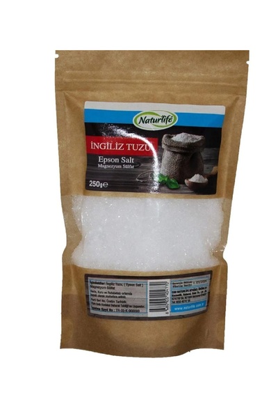 Dükkanönü 2 Adet 250Gr + 250Gr Epsom Tuzu Ingiliz Tuzu Katkısız, Banyo Tuzu A...