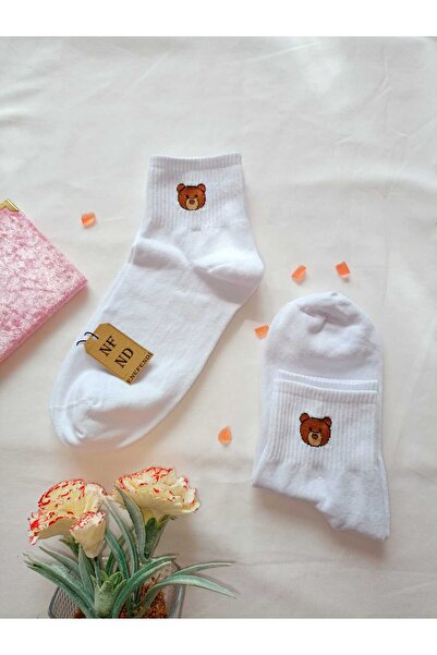 ENEFENDİ 2 PAIRS OF SEAMLESS COTTON SOCKS SOCK SOCK SOCK SOCK WHITE CREAM GIFT 36-40