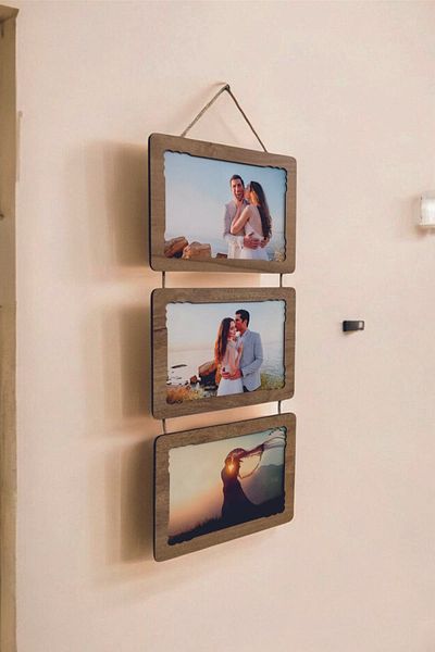 HANEM Drawstring Wooden 3-piece 15x21 Photo frame