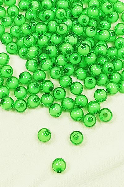 STUMBANNG Round Bead Beaded Inside Bracelet Bag Bead 8 mm 50 Gr Green - Bnc471