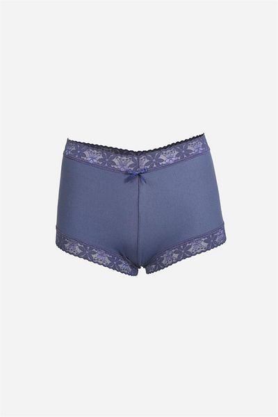 modaserdem Women's Cotton Li Boxer - Indigo