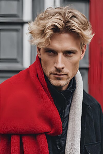 Salvia Dione Чоловічий зимовий довгий шарф - не пропускає холод, термоізоляційний, теплий, 195 см