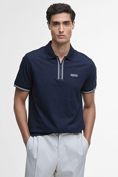 Barbour B.Intl Ollie Twin Tipped Placket Polo Yaka NY91 Navy