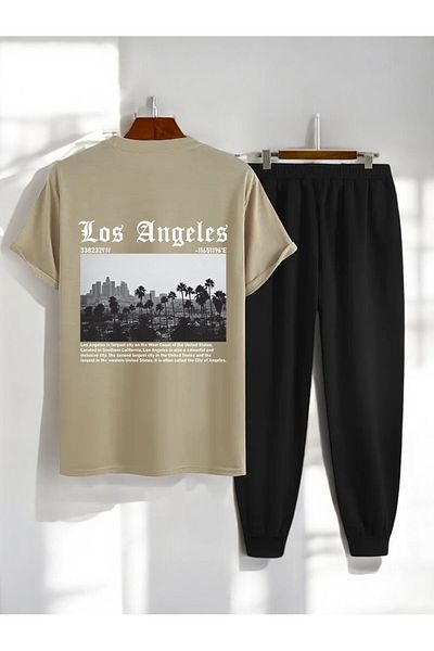 uyguntarz Σετ φόρμας 2 τεμαχίων Unisex Los Angles Printed