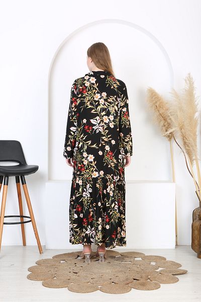 XL Modam Women Woven Fabric Printed Plus Size Dress