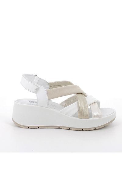 IGI&CO Women/Girls Sandals 7666722   Igi&Co Dcr Si.Nappa Bianco Platino