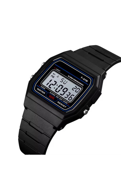 Newera Watch Silikon Kordon Siyah Dijital Kol Saati