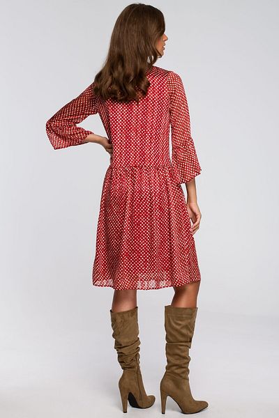 Stylove Polka dot chiffon dress