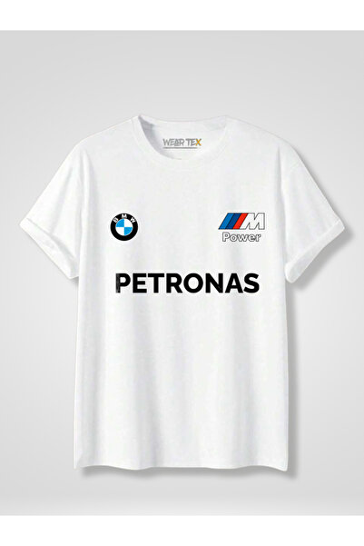 WEARTEX Bmw Petronas Printed Crew Neck Oversize Basic T-Shirt