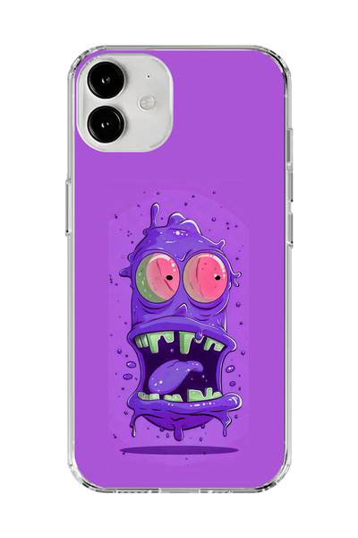 Dali Design حافظة شفافة متوافقة مع هاتف iPhone 12 Mini بتصميم فيروس 2