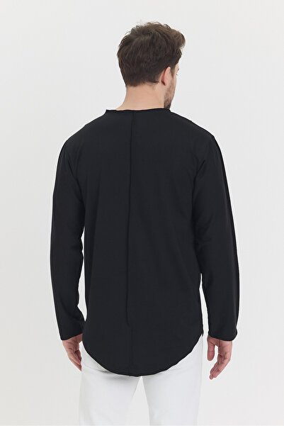 rammers Μακρυμάνικο μπλουζάκι με φαρδύ γιακά οβάλ κομμένο ριγέ