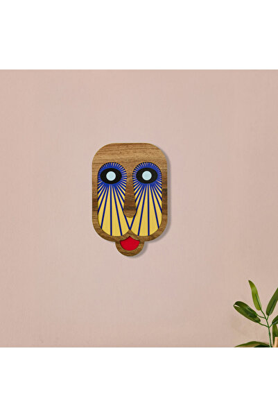 Evidea Deco Mask Duvar Panosu - Sarı - 20 cm