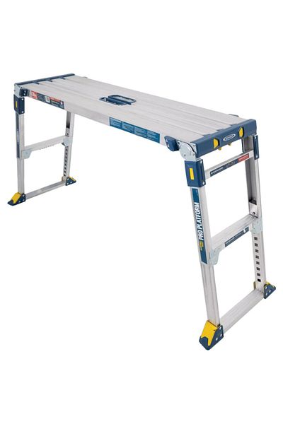WERNER Lightweight Adjustable Height Quick Setup Pro Work Platform