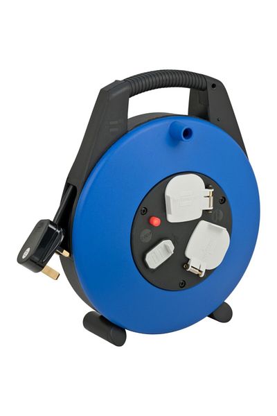 Brennenstuhl 2-Way Vario Line Mini Cable Reel with USB Function 10 m