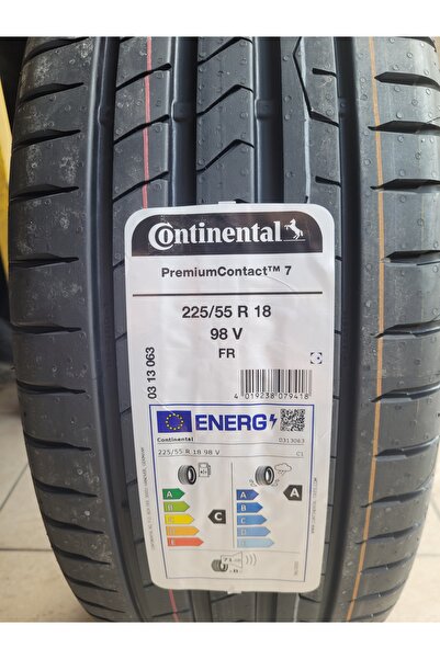 Continental 225/55R18 Premium Contact7 98V FR Set Olarak (4 Adet ) 2025 Üretim *